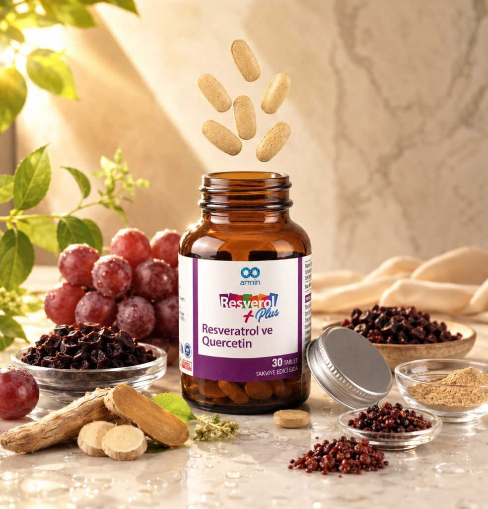 Resverol Plus - Resveratrol ve Quercetin takviye edici gıda